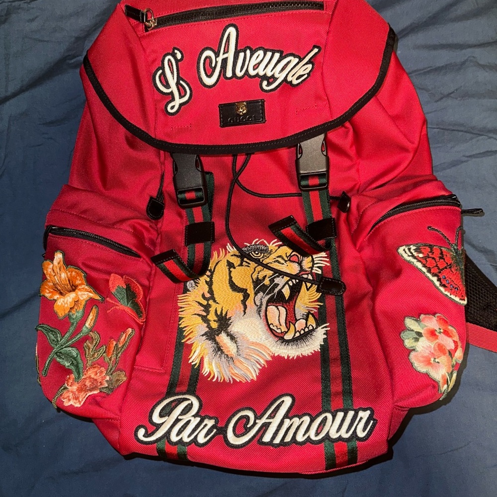 Gucci L'aveugle Par Amour Techpack Backpack - image 1